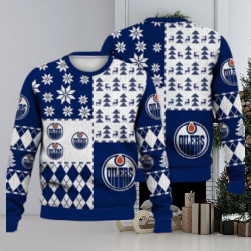 Edmonton Oilers Ugly Christmas Sweater Ice Hockey NHL Fans Gift For Men And Women