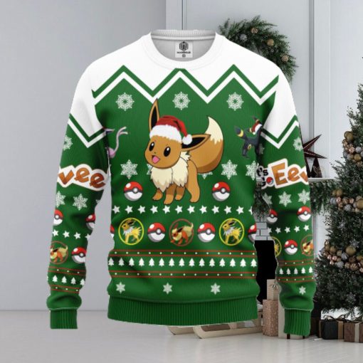 Eevee Pokemon Ugly Christmas Sweater For Men Women