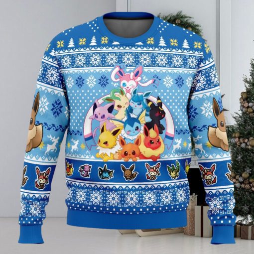 Eeveelution Pokemon Ugly Christmas Sweater