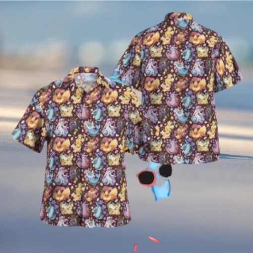 Eeveelutions Seamless Pattern Tropical Hawaiian Shirt For Men And Women