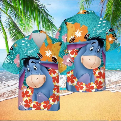 Eeyore Donkey Winnie The Pooh Disney Tropical Forest, Disney Hawaiian Shirt