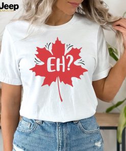 Eh Christmas Canada leaf T shirt