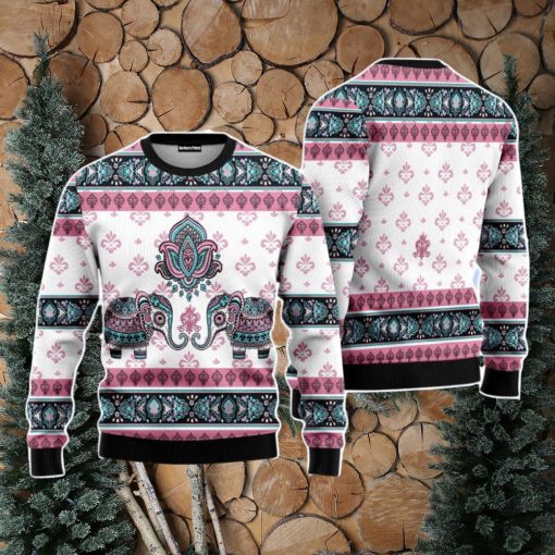 Elephant Christmas Unisex Ugly Sweater