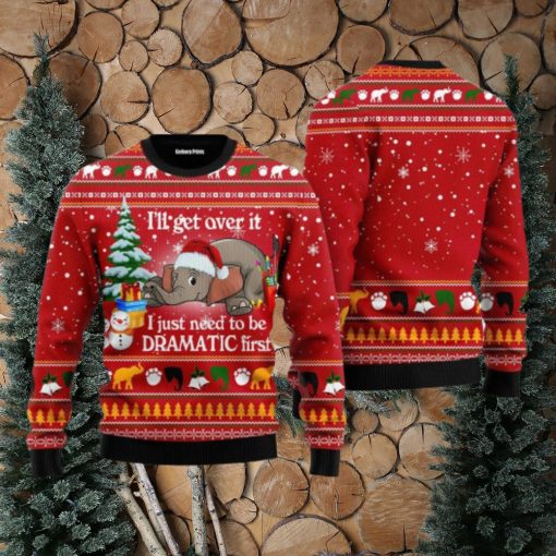 Elephant I ‘ll Get Over It Ugly Christmas Sweater For Men And Women