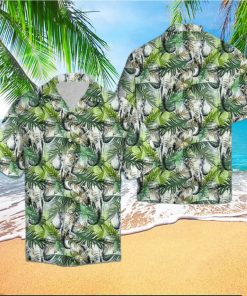 Elephant Tropical Palm Leaves Hawaiian Shirts