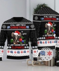 Elephant Ugly Christmas Sweater Xmas Gift Men And Women Christmas Sweater