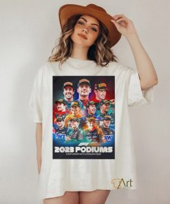 Eleven drivers have stood on the podiums in 2023 shirt