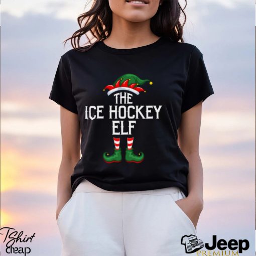 Elf Squad Family Matching The Ice Hockey Elf Christmas T Shirt