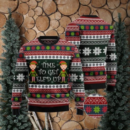 Elf Time Ugly Christmas Sweater AOP All Over Printed Sweater