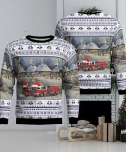 Elizabeth NJ Elizabeth Fire Department AOP Ugly Sweater Gift For Men And Women