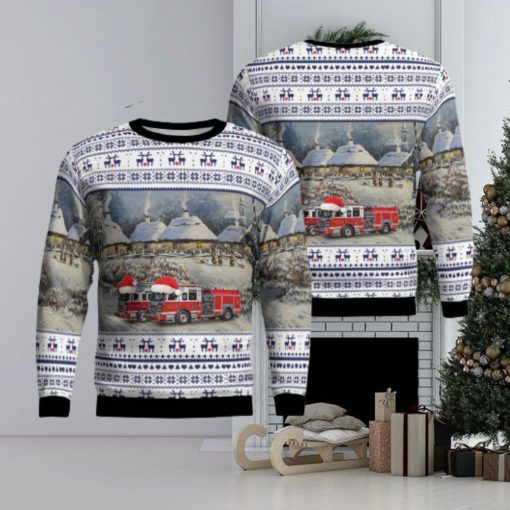 Elizabeth NJ Elizabeth Fire Department AOP Ugly Sweater Gift For Men And Women