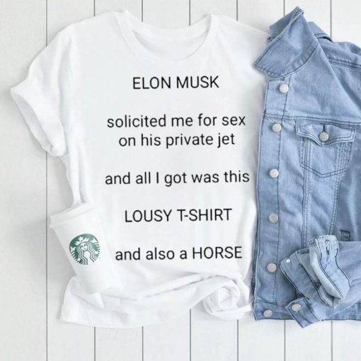 Elon Musk Solicited Me For Sex On His Private Jet Shirt