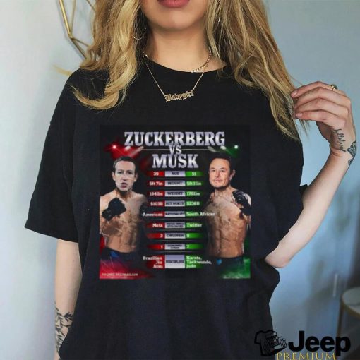 Elon Musk vs Mark Zuckerberg Cage Fight Shirt