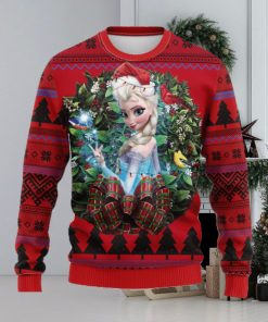 Elsa Frozen Party New Noel Mc Thanksgiving Ugly Christmas Sweater For Men Women