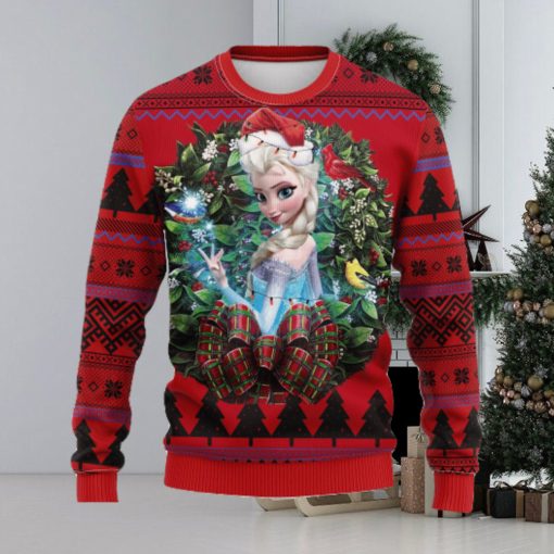 Elsa Frozen Party New Noel Mc Thanksgiving Ugly Christmas Sweater For Men Women