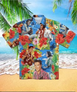 Elvis Hawaiian Shirt And Shorts Elvis Paradise Hawaiian Style Shirt Elvis Blue Hawaiian Shirt Elvis Shirts For Sale Elvis Presley Aloha Shirt