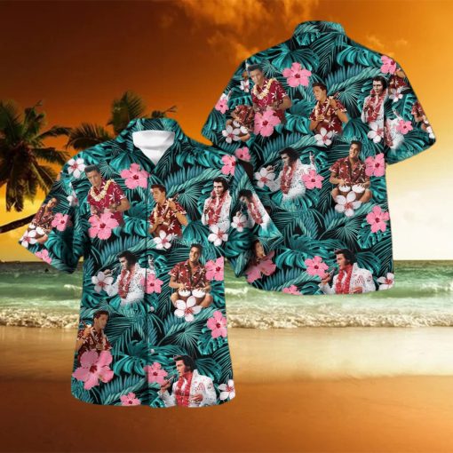 Elvis Presley 3D Hawaii Rock and roll hawaiian shirt