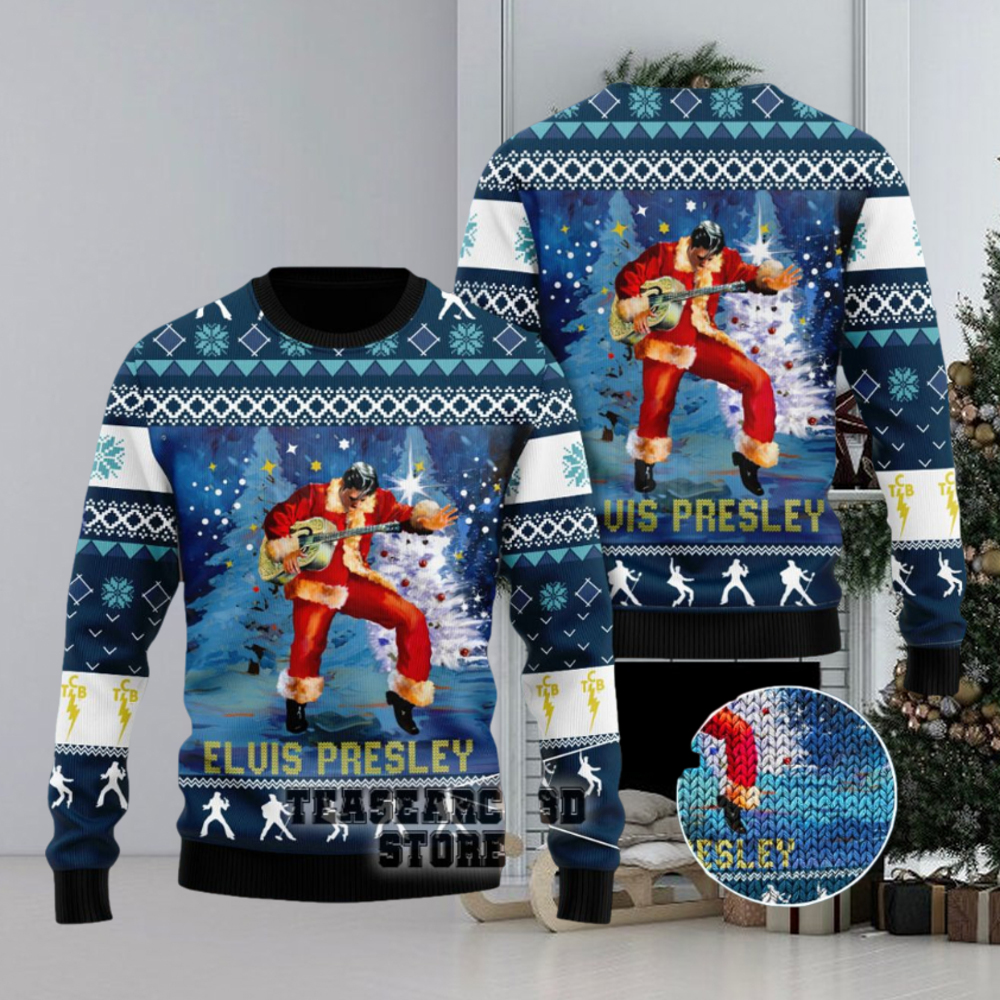 Elvis presley ugly hot sale christmas sweater