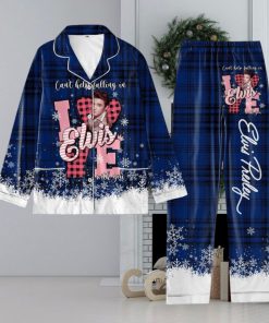 Elvis Presley Cant Help Falling In With You Blue Design Pajamas Set