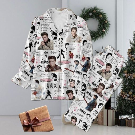 Elvis Presley Christmas Pajamas Set