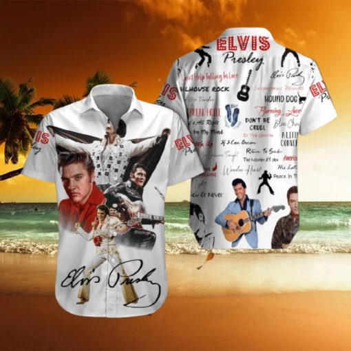 Elvis Presley Short Sleeve Guitarist hawaiian shirt