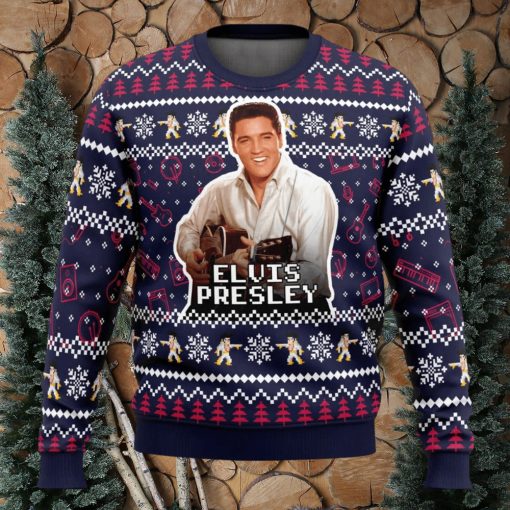 Elvis Presley Ugly Christmas Sweater