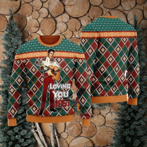 Elvis ‘Loving You’ 1957 Christmas Ugly Sweater For Men And Women Gift Hoidays