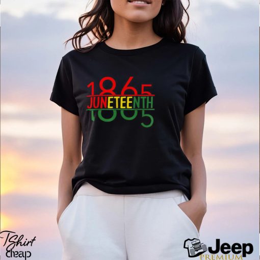 Emancipation Day is great with 1865 Juneteenth flag apparel T Shirt