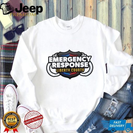 Emergency Response Liberty County logo shirt