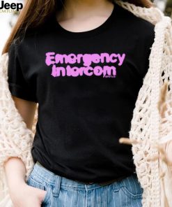 Emergency intercom fanclub violet text 2023 shirt