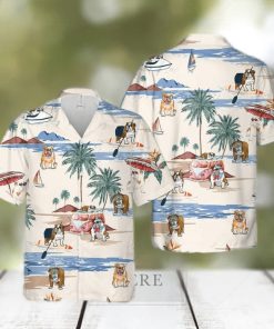 English Bulldog Beach Hawaiian Shirt