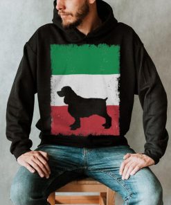 English Springer Spaniel Dog Italy Flag Italian Vintage shirt