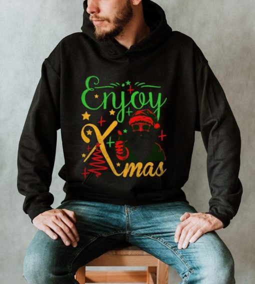 Enjoy Xmas Santa Claus Thumbs Up Merry Christmas Holiday Season Unisex Shirt