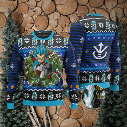 Epic Super Saiyan Blue Vegeta Ugly Xmas Sweater