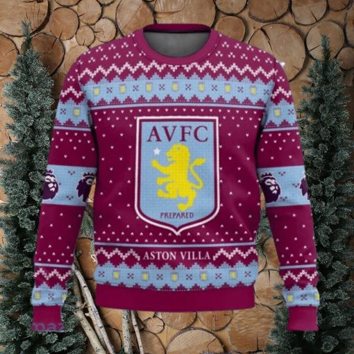 Epl Aston Villa Christmas Ugly Sweater Gift For Men And Women