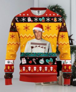 Epstein Ugly Christmas Sweater Red Yellow 1 Amazing Gift Men And Women Christmas Gift