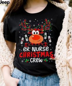 Er Nurse Christmas Crew Cute Reindeer Xmas Love Nurse Life Shirt