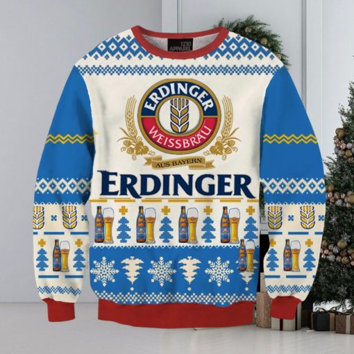 Erdinger Alcohol Free Wheat Beer 3D All Printed Ugly Christmas Sweater