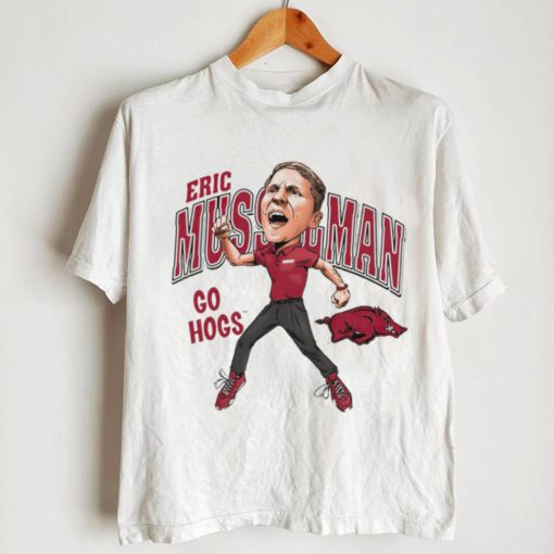 Eric Musselman coach of Arkansas Razorbacks go Hogs cartoon shirt