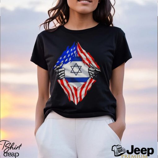 Eric Rubin Usa Israel Flag American Israeli Roots Jewish T Shirt