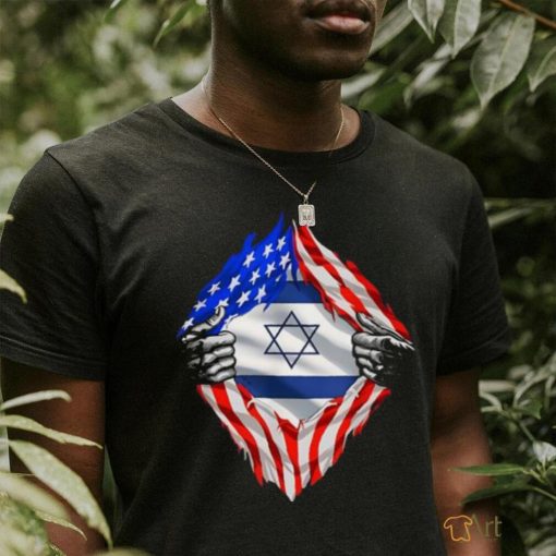 Eric Rubin Usa Israel Flag American Israeli Roots Jewish shirt