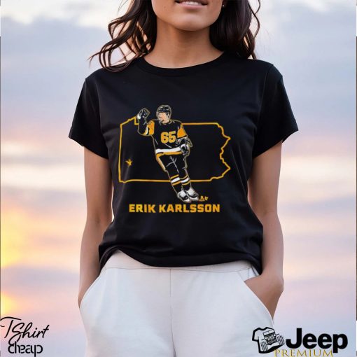 Erik Karlsson 65 Pittsburgh Penguins state star shirt