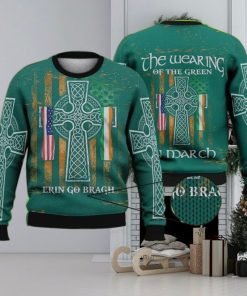 Erin Go Bragh 3D Ugly Sweater Christmas Gift Sweater, Irish Gift 3D Ugly Sweater Christmas Gift Sweater