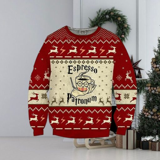 Espresso Patronum 3D Ugly Christmas Sweater For Men And Women