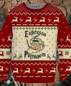 Espresso Patronum Coffee Lover Ugly Christmas Wool Harry Potter Sweater