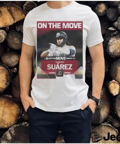 Eugenio Suarez on the move Geico shirt