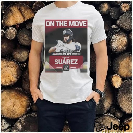 Eugenio Suarez on the move Geico shirt