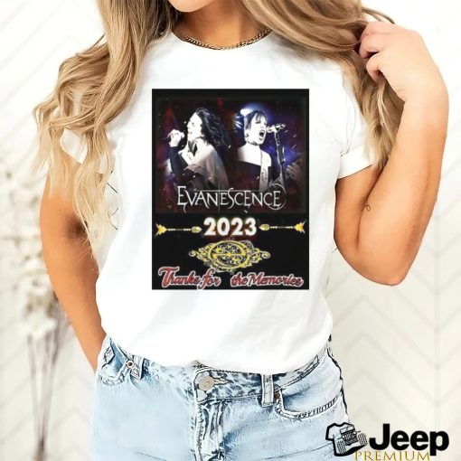 Evanescence 2023 thanks for the memories shirt