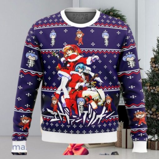 Evangelion Holiday Ugly Sweater Christmas Style Gift For Men And Women