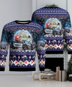 Everett Police Department 2016 Ford Police Interceptor Utility SUV Christmas AOP Ugly Sweater Gift For Christmas